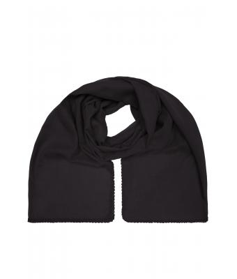 Unisex Cotton Scarf Zwart 8459