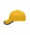 Unisex 6 Panel Piping Cap Gold-yellow/navy 7734