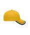 Unisex 6 Panel Piping Cap Gold-yellow/navy 7734