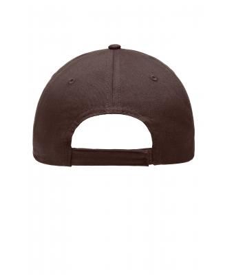 Unisex 6 Panel Piping Cap Brown/orange 7734