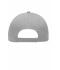 Unisex 6 Panel Piping Cap Grey/black 7734