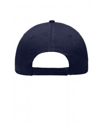 Unisex 6 Panel Piping Cap Navy/white 7734