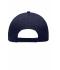 Unisex 6 Panel Piping Cap Navy/white 7734