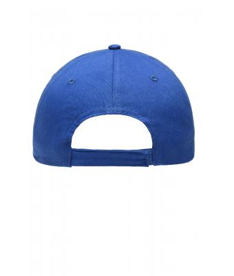 Unisex 6 Panel Piping Cap Royal/wit 7734