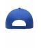 Unisex 6 Panel Piping Cap Royal/wit 7734