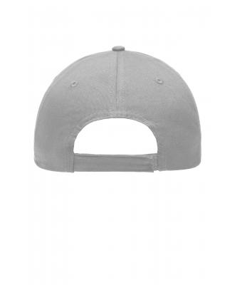 Unisex 6 Panel Piping Cap Grijs/zwart 7734