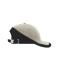 Unisex 6 Panel Turbo Piping Cap Beige/zwart/donkergrijs 7739