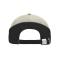 Unisex 6 Panel Turbo Piping Cap Beige/zwart/donkergrijs 7739