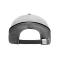 Unisex 6 Panel Turbo Piping Cap Lichtgrijs/donkergrijs/zwart 7739