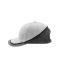 Unisexe Casquette 6 panneaux avec inserts et passepoil Gris clair/gris foncé/noir 7739