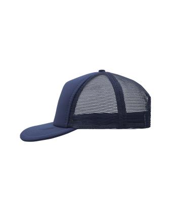 Unisex 5 Panel Flat Peak Cap Navy 7741