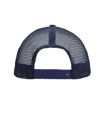 Unisex 5 Panel Flat Peak Cap Navy 7741