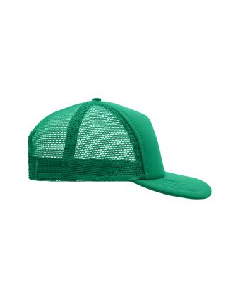 Unisex 5 Panel Flat Peak Cap Green 7741