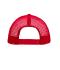 Unisex 5 Panel Flat Peak Cap Red 7741