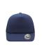 Unisexe Casquette 5 panneaux visière plate Marine 7741