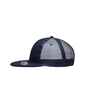 Unisex 6 Panel Flat Peak Cap Navy 7742