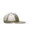 Unisex 6 Panel Flat Peak Cap Khaki 7742