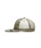 Unisex 6 Panel Flat Peak Cap Khaki 7742