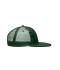 Unisex 6 Panel Flat Peak Cap Dark-green 7742