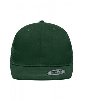 Unisex 6 Panel Flat Peak Cap Dark-green 7742