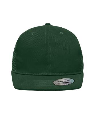 Unisex 6 Panel Flat Peak Cap Dark-green 7742