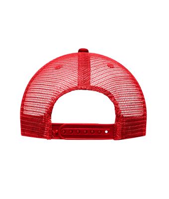Unisex 6 Panel Flat Peak Cap Rood 7742