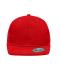 Unisex 6 Panel Flat Peak Cap Rood 7742