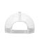 Unisex 6 Panel Flat Peak Cap White 7742
