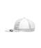 Unisexe Casquette 6 panneaux visière plate Blanc 7742