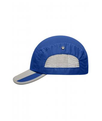 Unisex 5 Panel Sportive Cap Royal/lichtgrijs 7755