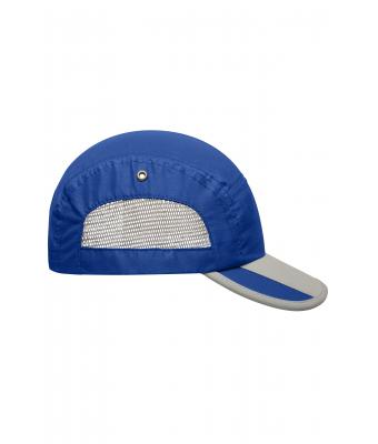 Unisex 5 Panel Sportive Cap Royal/lichtgrijs 7755