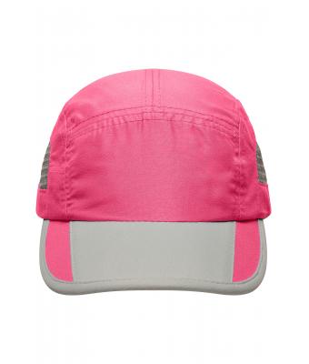 Unisex 5 Panel Sportive Cap Pink/light-grey 7755