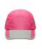 Unisex 5 Panel Sportive Cap Pink/light-grey 7755