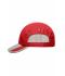 Unisex 5 Panel Sportive Cap Red/light-grey 7755