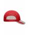 Unisex 5 Panel Sportive Cap Red/light-grey 7755