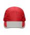 Unisex 5 Panel Sportive Cap Red/light-grey 7755