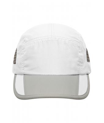 Unisex 5 Panel Sportive Cap White/light-grey 7755