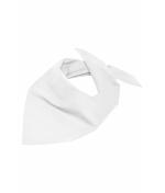 Unisex Triangular Scarf White 7757