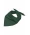 Unisex Triangular Scarf Dark-green 7757