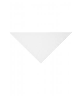 Unisex Triangular Scarf White 7757