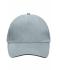 Unisex 5 Panel Sandwich Cap Light-grey/black 7759