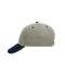 Unisex 5 Panel Sandwich Cap Beige/navy/beige 7759