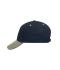 Unisex 5 Panel Sandwich Cap Navy/beige/navy 7759