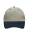 Unisex 5 Panel Sandwich Cap Beige/navy/beige 7759