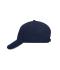 Unisex 5 Panel Sandwich Cap Navy/wit 7759