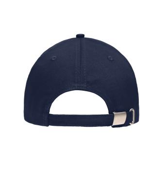 Unisex 5 Panel Sandwich Cap Navy/wit 7759
