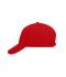 Unisex 5 Panel Sandwich Cap Rood/wit 7759