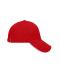 Unisex 5 Panel Sandwich Cap Rood/wit 7759
