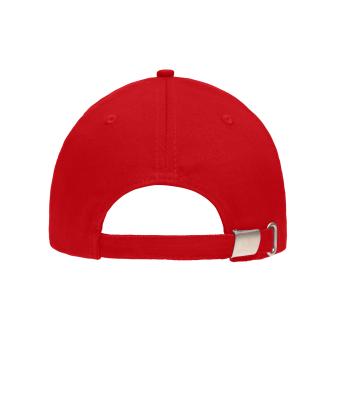 Unisex 5 Panel Sandwich Cap Rood/wit 7759