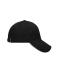 Unisex 5 Panel Sandwich Cap Zwart/lichtgrijs 7759